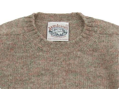 Jamieson's CREW NECK KNIT SOLID 272Fog
