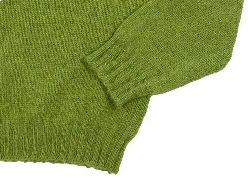 Jamieson's CREW NECK KNIT SOLID 1140Granny Smith