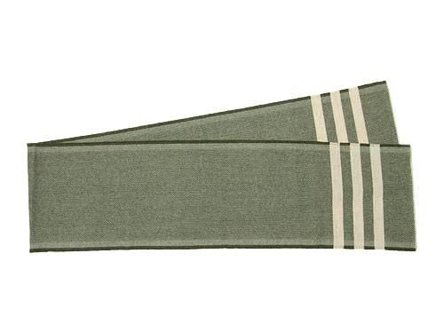 FARIBAULT WOOLEN MILL TRAPPER SCARF OLIVE x CREAM