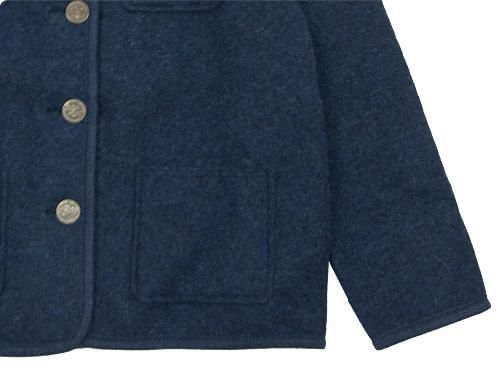 LANDLEBEN Round Collar Tyrolean jacket BLUE