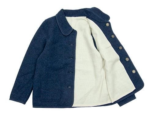 LANDLEBEN Round Collar Tyrolean jacket BLUE