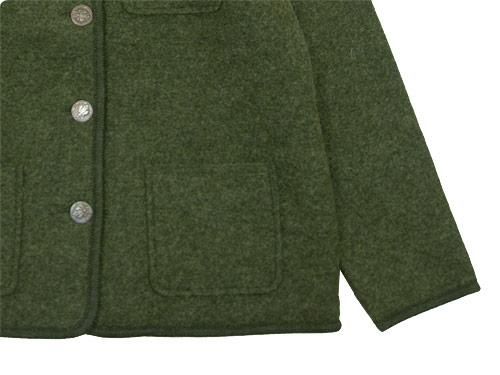 LANDLEBEN Round Collar Tyrolean jacket OLIVE