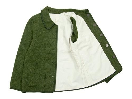 LANDLEBEN Round Collar Tyrolean jacket OLIVE