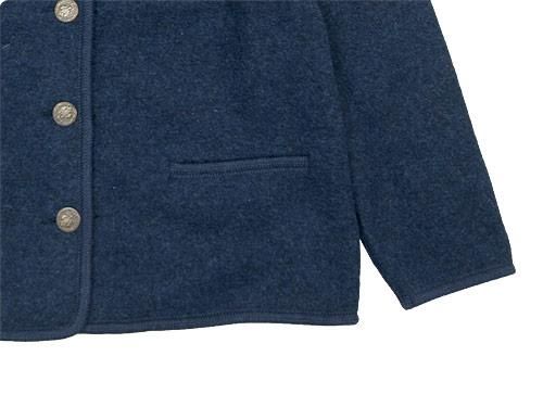 LANDLEBEN Tailored Collar Tyrolean jacket BLUE