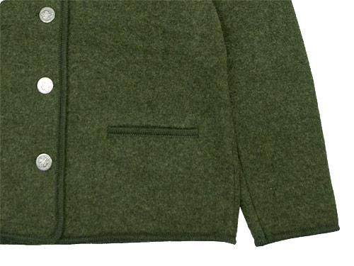 LANDLEBEN Tailored Collar Tyrolean jacket OLIVE