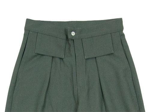 TUKI tapered pants 23sage green