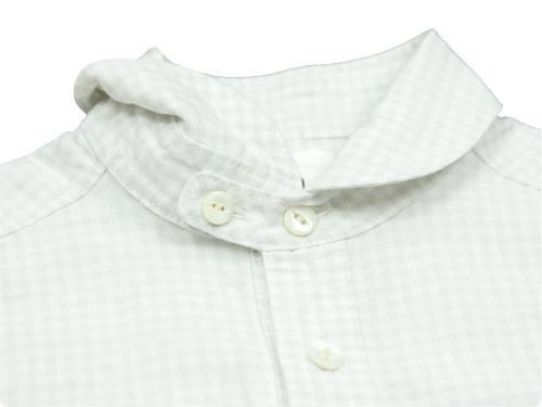 maillot sunset gingham round work shirts WHITE x WHITE