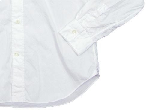 maillot b.label broad stand collar shirts WHITE