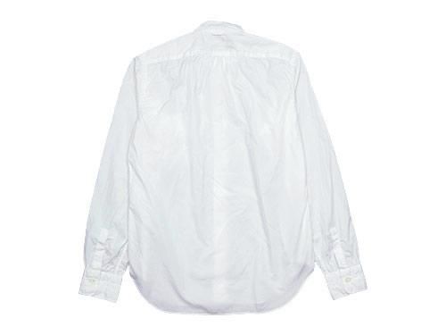 maillot b.label broad stand collar shirts WHITE