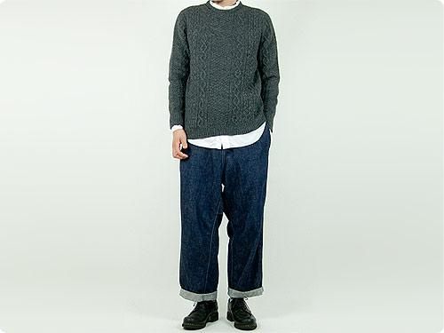 maillot b.label broad stand collar shirts SAX