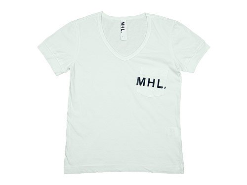 MHL. PRINTED JERSEY LOGO T / HEAVY CANVAS BAG