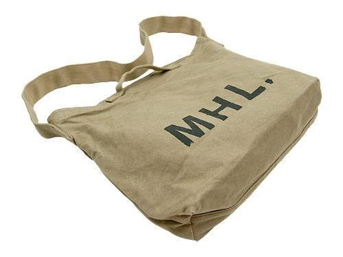 MHL. HEAVY CANVAS SHOULDER BAG  040OCHRE 595271450