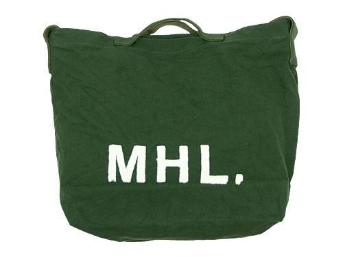 MHL. HEAVY CANVAS SHOULDER BAG  143MOSS GREEN 595271450