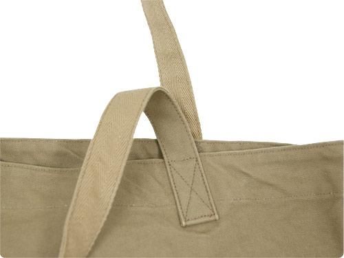 MHL. HEAVY CANVAS TOTE BAG 040OCHRE 596271450