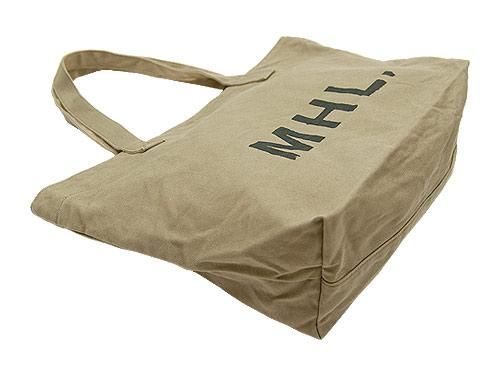 MHL. HEAVY CANVAS TOTE BAG 040OCHRE 596271450