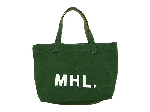 MHL. HEAVY CANVAS TOTE BAG 143MOSS GREEN 596271450