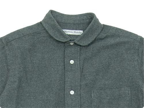 DAILY WARDROBE INDUSTRY NEW STANDARD ROUND COLLAR SHIRT GRAY