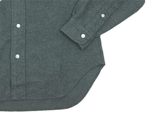 DAILY WARDROBE INDUSTRY NEW STANDARD ROUND COLLAR SHIRT GRAY