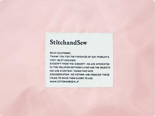 StitchandSew Nylon Subbag BEIGE x BLUE x PINK