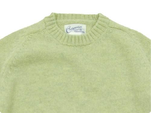 Charpentier de Vaisseau Shetland Crew Sweater LIGHT GREEN MIX