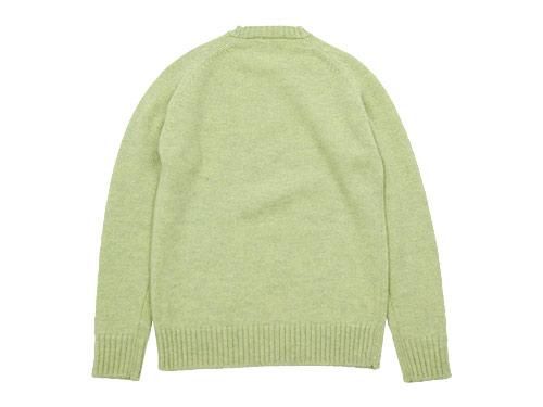 Charpentier de Vaisseau Shetland Crew Sweater LIGHT GREEN MIX