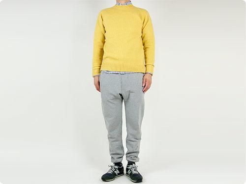 Charpentier de Vaisseau Shetland Crew Sweater LIGHT GREEN MIX