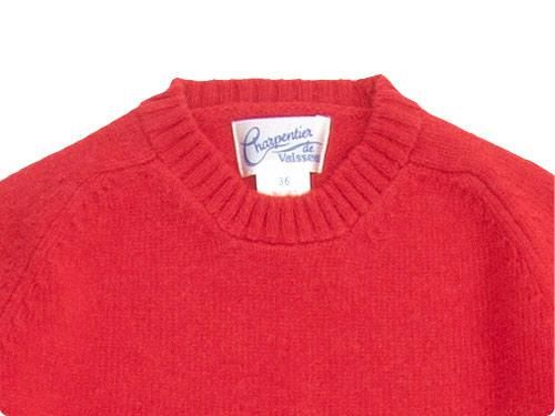 Charpentier de Vaisseau Shetland Crew Sweater RED