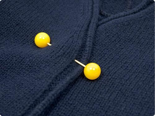 Atelier d'antan Degasʥɥ Shetland Knit NAVY