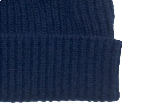 William Brunton Hand Knits Rib Hat NAVY