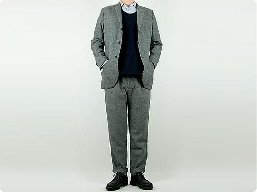 EEL Bell Boy Jacket 15GRAY HERRINGBONE