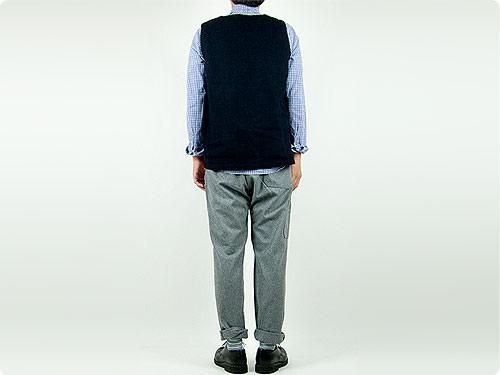 ordinary fits FRENCH WORK PANTS WOOL GRAY