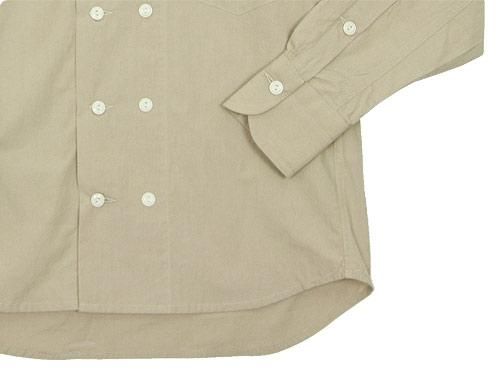 TATAMIZE DOUBLE BRESTED SHIRTS BEIGE
