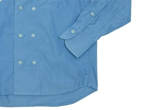 TATAMIZE DOUBLE BRESTED SHIRTS INDIGO SAX