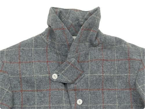 TATAMIZE SHAWL COLLAR JACKET GRAY TATTERSALL TA14-02-011