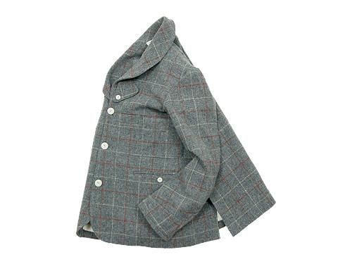 TATAMIZE SHAWL COLLAR JACKET GRAY TATTERSALL TA14-02-011