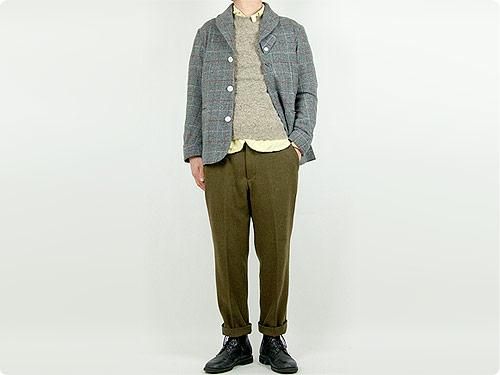 TATAMIZE SHAWL COLLAR JACKET GRAY TATTERSALL TA14-02-011