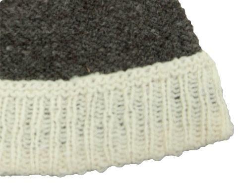 TATAMIZE HAND MADE KNIT CAP BROWN