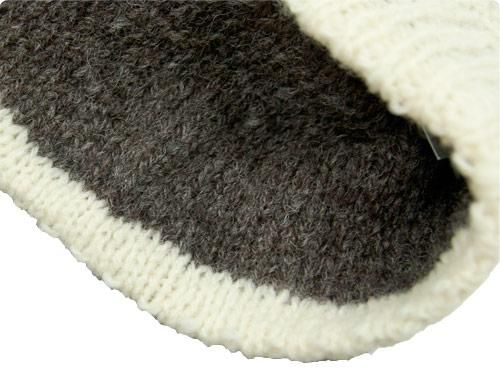 TATAMIZE HAND MADE KNIT CAP BROWN