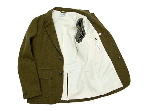 ENDS and MEANS Grandpa Wool Jacket OLIVE