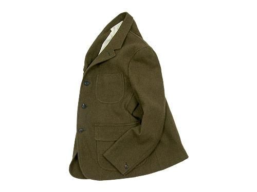 ENDS and MEANS Grandpa Wool Jacket OLIVE
