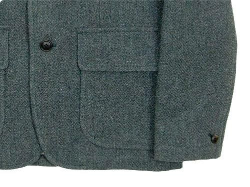 ENDS and MEANS Grandpa Wool Jacket GRAY
