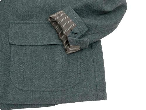 ENDS and MEANS Grandpa Wool Jacket GRAY