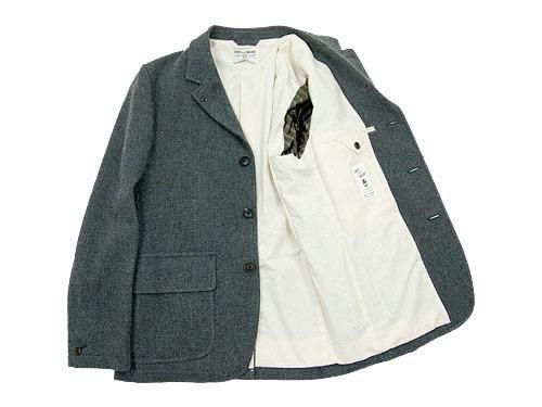ENDS and MEANS Grandpa Wool Jacket GRAY