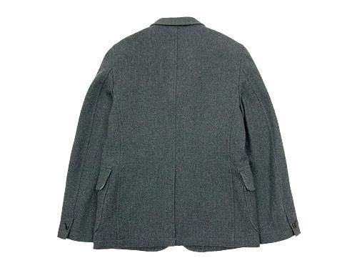 ENDS and MEANS Grandpa Wool Jacket GRAY