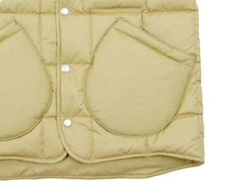 ENDS and MEANS Quilting Vest BEIGE