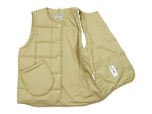 ENDS and MEANS Quilting Vest BEIGE