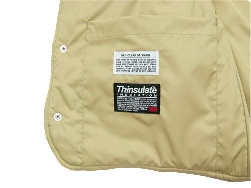 ENDS and MEANS Quilting Vest BEIGE