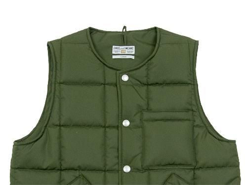 ENDS and MEANS Quilting Vest OLIVE