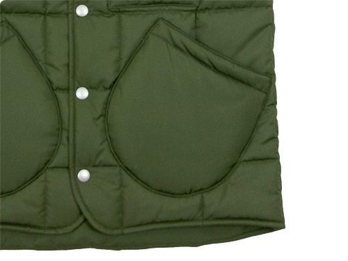 ENDS and MEANS Quilting Vest OLIVE