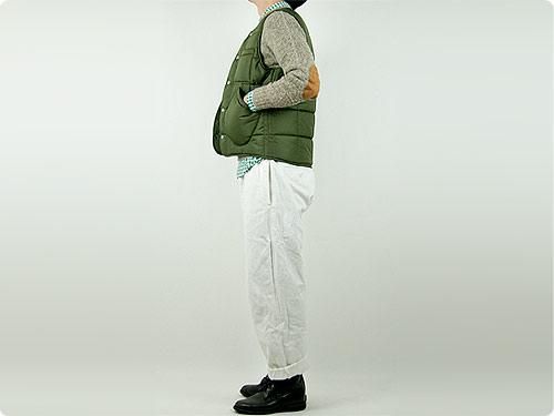 ENDS and MEANS Quilting Vest OLIVE